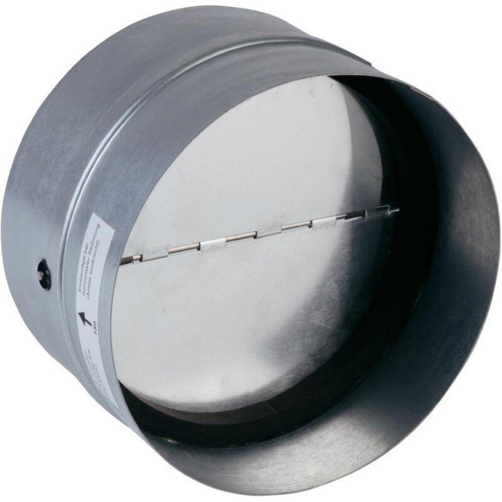 Clapet Anti Retour Métal 100mm connexion tubes ventilation | Clapet Anti Retour