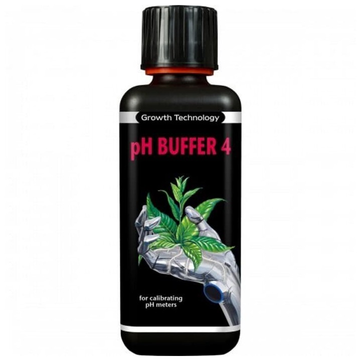 pH Buffer 4 Growth Technology 300ml solution pH fixe précise | Contrôle PH / EC