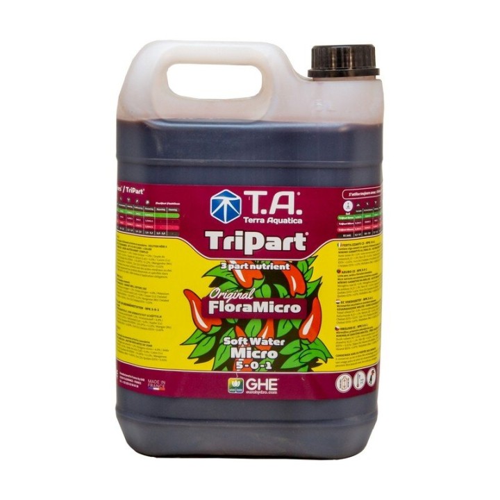 Terra Aquatica FloraMicro Soft Water 5l micro-éléments professionnel | Terra Aquatica