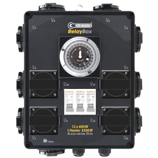 Cli-Mate Timer Relay 12 allemand 12x600W 3 entrées pro | Accessoires Electrique