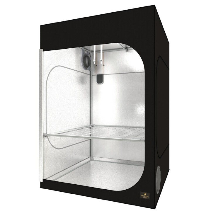 Dark Room 150x150x217 acier inox Ø25mm tubes 19mm extraction | Secret Jardin