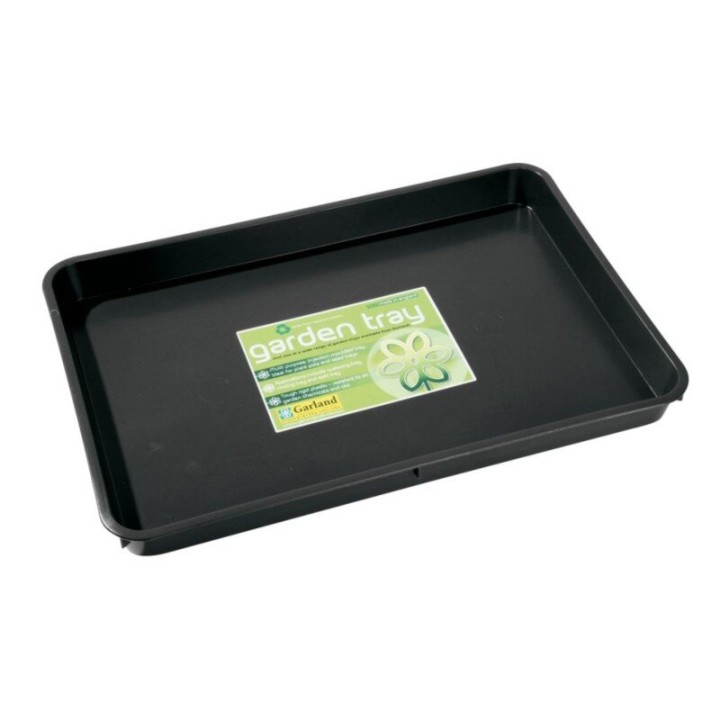 Garland Black Tray 56x40x4cm 9l polypropylène recyclé robuste | Pots / Bacs