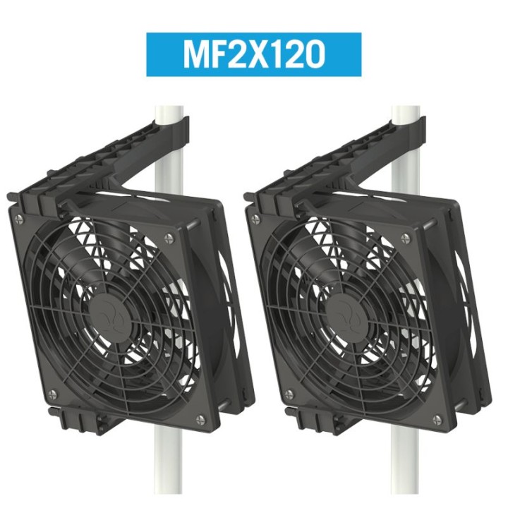 Set 2x Monkey Fan 24V Doppel-Ventilator oszillierend Produktbild | Ventilator