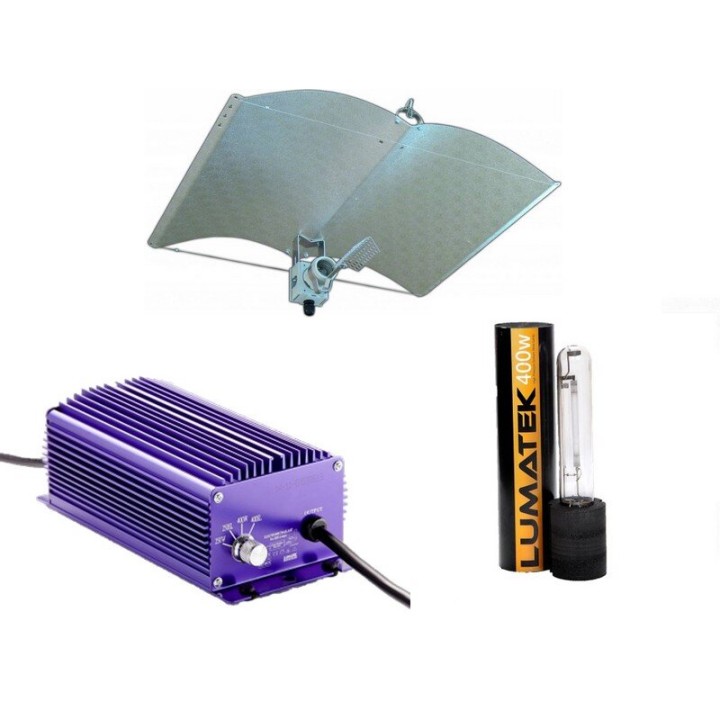 Set 400W Lumatek Adjust-A-Wing flexibler Reflektor Komplettset | Beleuchtungsset
