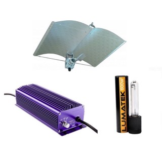 Kit 600W Lumatek Adjust-A-Wing ballast numérique réflecteur | Kit Eclairage